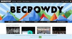 Desktop Screenshot of becrowdy.com