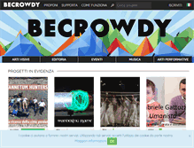 Tablet Screenshot of becrowdy.com